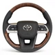 Кермо для Toyota Land Cruiser 100, Prado 120. В стилі LC300. Під оригінальний колір салону. Логотип та кнопки - хром - зображення 1