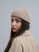 Вязаная шапка Мини-бини (Монатик) One-size Светло-бежевый - изображение 7