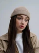 Вязаная шапка Мини-бини (Монатик) One-size Светло-бежевый - изображение 8