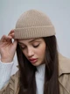 Вязаная шапка Мини-бини (Монатик) One-size Светло-бежевый - изображение 9