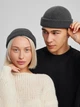 Вязаная шапка Мини-бини (Монатик) One-size Графитовый - изображение 1