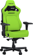 Fotel gamingowy Anda Seat Kaiser 4 Size XL Cyber Green PVC (AD12YDDC-XLL-20-C-PV/C-01) - obraz 2