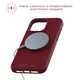 Чохол Njord Suede MagSafe Case для iPhone 15 Pro Червоний (NA53SU11) - зображення 4
