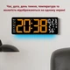 Часы Deepfox DS-6669 LED цифровые электронные настенные Будильник Дата Температура Влажность 42х15,5см оранжевый - изображение 4