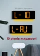 Часы Deepfox DS-6669 LED цифровые электронные настенные Будильник Дата Температура Влажность 42х15,5см оранжевый - изображение 6