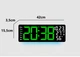 Часы Deepfox DS-6669 LED цифровые электронные настенные Будильник Дата Температура Влажность 42х15,5см зелёный - изображение 12