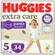 Підгузки-трусики Huggies Extra Care Pants розмір 5 (12-17 кг), 34 шт - изображение 1