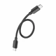Зарядний кабель HOCO X96 Hyper Type-C to Type-C 0.25m 60W 3A Black - изображение 2