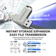 Флеш-накопичувач,Флешка металева 2в1 128ГБ USB-Lightning для Apple iPhone, iPad, iPod, комп'ютера Microdrive 128GB - изображение 7