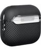 Магнитный чехол Pitaka Aramid Fiber Magnetic Case Plain Black/Grey для Airpods Pro 2nd Gen (APM2401) - изображение 3