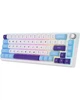 Беспроводная клавиатура KZZI K68 Pro UA/ENG (Rainbow Switch) Blue Sea (6977534870468) - изображение 2