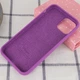 Чехол Silicone Case Full Protective (AA) для Apple iPhone 11 (6.1") Фиолетовый / Grape Без бренда - изображение 3