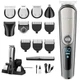 Аккумуляторная машинка для стрижки волос VGR триммер электробритва для бороды, носа, ушей, бровей, усов беспроводная с насадками дисплей (XB1214) - изображение 1