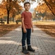 Утепленные демисезонные ботинки осенние хайтопы на липучке для мальчика на флисе Clibee В531 черный 32(стелька до загиба 20,7см) - изображение 3