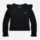 Детский лонгслив для девочки Ralph Lauren 741157255 116 см Черный (1159844620) - изображение 1