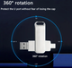 Флеш-накопитель USB 2 тб флешка крутящая USB 3.1 / Type-C Seuno (GS873) - изображение 2