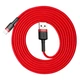 Кабель Baseus Cafule Lightning 1.5A (2m) Red - изображение 3