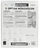 Листы для 15 монет до 42 мм. Формат OPTIMA (200*250 мм.) (5 листов) Leuchtturm - изображение 1