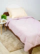 Одеяло полуторное 140×200 зимнее теплое 350 г/м² антиаллергенное ТЕП Washed Cotton розовая пудра, хлопок - изображение 10