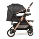 Прогулянкова коляска з перекидною ручкою Ninos Maxi 2, Black Gold - изображение 4
