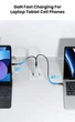 Зарядное устройство ASOMETECH GaN 67W PPS PD+QC4.0 3-порта (USB + 2 Type-C) для ноутбука планшета смартфона - изображение 7