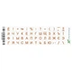 Наліпки на клавіатуру Grand-X Protection 52 keys Cyrillic Transparent/Orange (GXMPOW) - зображення 2