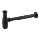Сифон для раковини CHAMPION SIPHON-01 BLACK без випуску (під донний клапан) без ревізії (Колір чорний) 1 1/4'' (AC3573) - изображение 1