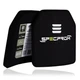 Керамические бронеплиты 6-го класса SPECPROM. Вес 5,6кг. Размер 25 на 30 см. Комплект – 2 шт - изображение 2