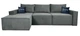 Угловой диван VIHOME Soft 320х170 см Bonnel к.т. 1 Серый - изображение 7