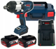 Akumulatorowy klucz udarowy Bosch Professional GDS 18V-1050 H + 2 akumulatory GBA 5.0 Ah + ładowarka (06019J8522) - obraz 1