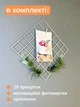 Панель для фото и декора настенная металлическая 30×30 см с прищепками белая (88360м) - изображение 2