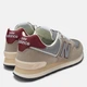 Женские кроссовки New Balance 574 U574SKB 40 (7US) 25 см Серо-красные (198686548470) - изображение 5