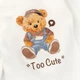 Боди Dexter`s для мальчика на кнопках с длинным рукавом и принтом мишки cute bears 80 см - изображение 3