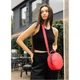 Жіноча кругла сумка Sambag Bale червона - зображення 4