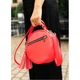 Жіноча кругла сумка Sambag Bale червона - зображення 8