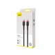 Кабель 2 м. Type-C to Type-C 100W Cafule 20V, 5A Baseus red/black для зарядки и передачи данных (CATKLF-AL91) - изображение 8