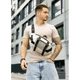 Велика чоловіча поясна сумка бананка Sambag DynamicDart сіра - изображение 10