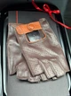 Водительские кожаные перчатки Fiorgini Premium fingerless короткие L цвет кожи шоколадный (2220) - изображение 1