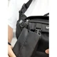 Велика чоловіча поясна сумка бананка для планшета Sambag DynamicDart чорна тканева - изображение 8