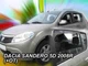 Дефлекторы окон ветровики Renault Sandero 5D 08-13 вставные 4шт Heko Рено Сандеро АМ0007806 - изображение 1