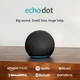 Колонка Amazon Echo Dot 4th Gen (Английский / Испанский) Черный - изображение 2