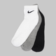 Zestaw skarpetek bawełnianych męskich 3 pary Nike U Nk Everyday Csh Ankl 3Pr 132 SX7667-964 38-42 (M) Czarny/Szary/Biły (194955549216) - obraz 7