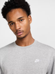 Світшот чоловічий Nike M Nk Club Ft Crew FN3888-063 L Сірий (197593298348) - зображення 4