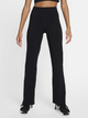 Spodnie sportowe damskie z wysokim stanem Nike W Nk Df One Hr Fldovr Pant FV7848-010 S Czarne (197596160871) - obraz 1