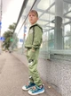 Утеплений спортивний костюм для хлопчика (Zip-худі та штани) Носи своє 110 Зелений (p-3187-133894) - изображение 12