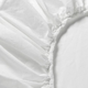 Prześcieradło Ikea Dvala z gumką bawełniane 160 x 200 cm Białe (303.572.20) - obraz 2