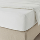 Prześcieradło Ikea Dvala z gumką bawełniane 160 x 200 cm Białe (303.572.20) - obraz 5