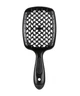 Расчёска Superbrush для нарощенных волос. Продувная, черная - изображение 1