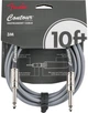 Кабель инструментальный Fender Cable Contour Series 10' Inca Silver - изображение 1
