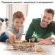 3D Конструктор Пазл "Паровоз Мастер" – деревянный, механический конструктор с вагоном и рельсами, 247 деталей - изображение 6